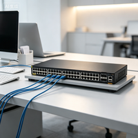 Switches Empresariales FX5200-32C-AFI2, 32 Puertos QSFP+/QSFP28, Ventiladores Redundantes, 2 Fuentes de Alimentación CA, Flujo de Aire de Trasera a Delantera