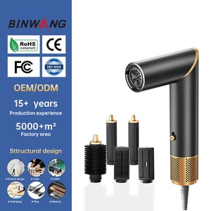 Secador de Pelo Plegable <span class=keywords><strong>6</strong></span> en 1 Binwang con Enchufe Estadounidense, 1200W, Motor DC sin Escobillas de Alta Velocidad, Rizador Automático, 110,000 RPM, Multi-Estilizador - Product Image 2