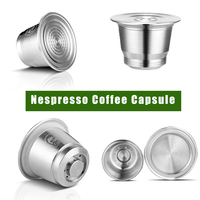 Ensemble de capsules de café en acier inoxydable 304 compatibles avec les dosettes de café réutilisables