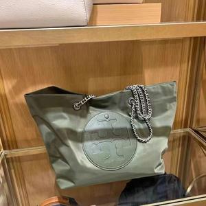 אירופאי אמריקאי tb ניילון tote תיק בד כותנה לנשים קיבולת גדולה משקל מיני-תיק קניות רוכסן קיץ - Product Image 4