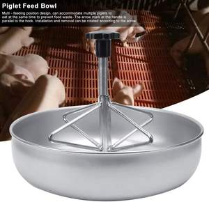 Cheap aço inoxidável Leitão Alimentador <span class=keywords><strong>Bowl</strong></span> para Porcos Calha Porco Alimentando Recipiente com Plástico Groove Rod Pet Food <span class=keywords><strong>Bowl</strong></span> para Venda - Product Image 3