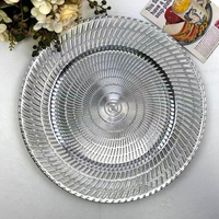 Assiettes en plastique pour hôtel, banquet de mariage, décorations de fête, événements, assiettes à nourriture