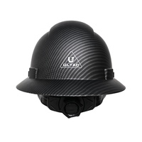 ULTAC ANSI Certificado Tipo I Clase C Casco de ala completa Hpde de cara completa con patrón de transferencia de agua
