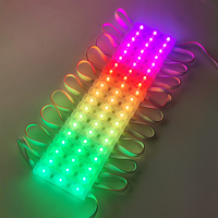Nouveau module adressable haute luminosité 4 lignes 75*15mm IP65 pour la fabrication de boîtes lumineuses publicitaires et de signalétique