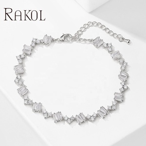 Mdrrhochet — <span class=keywords><strong>bracelet</strong></span> de luxe pour femmes, plaqué or 18 k, chaîne manchette avec des diamants, <span class=keywords><strong>bracelet</strong></span> de tennis, zircone cubique, <span class=keywords><strong>lot</strong></span> de 5 pièces, BP5016 - Product Image 4
