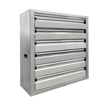 Extracteur d'air industriel mural de type boîte, tailles super variables de 200 mm à 1750 mm, pour la ventilation des serres avicoles, ventilateur EC