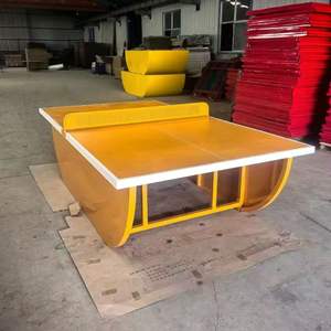 Mesa de Ping Pong con Forma de Bote para Exteriores, 760 mm, Resistente, Independiente, para Tenis de Mesa, Bádminton, Uso Comunitario, en el Hogar - Product Image 3