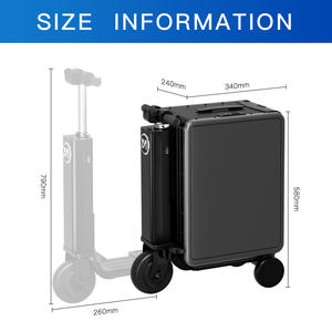 MYBOX Valise intelligente à suivi automatique de luxe, 20 pouces, cadre en aluminium, capacité de 130 kg, serrure TSA, charge USB, <span class=keywords><strong>pour</strong></span> les cadres européens - Product Image 3