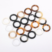 Anneaux en résine personnalisés en usine autour du cercle boucle d'anneaux en plastique acrylique pour boucles de maillot de bain de ceinture