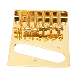 Puente de <span class=keywords><strong>guitarra</strong></span> de 6 cuerdas con ranura para pastilla single coil para <span class=keywords><strong>guitarra</strong></span> eléctrica TL <span class=keywords><strong>Telecaster</strong></span>, dorado - Product Image 4