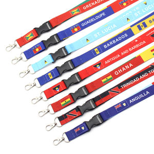 2025 nouveau Design drapeau cou lanière personnalisé <span class=keywords><strong>Guadeloupe</strong></span> drapeau Polyester lanière porte-carte lanière porte-clés pour <span class=keywords><strong>les</strong></span> entreprises - Product Image 5
