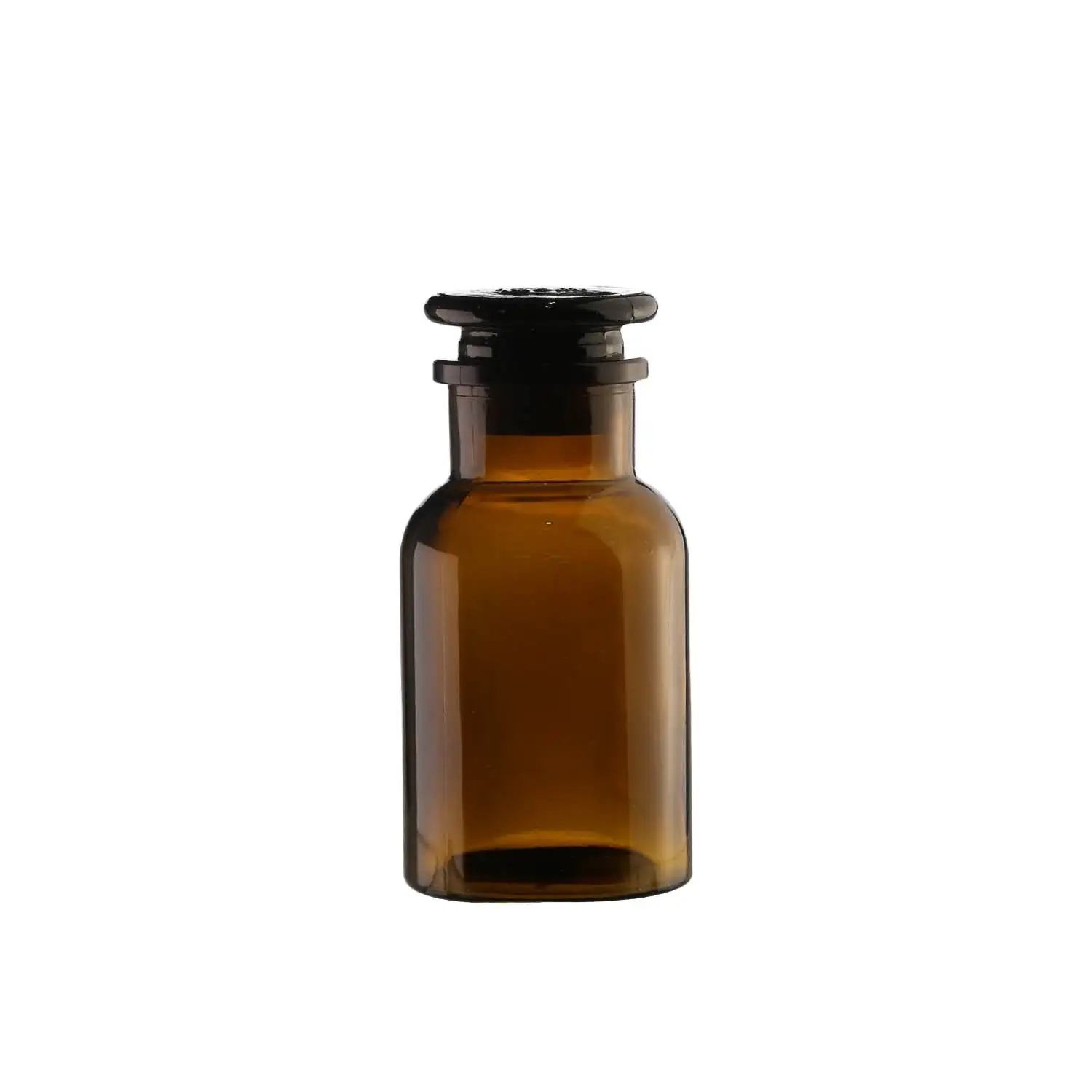 140ml kahverengi cam şişe Amber uçucu yağ korumalı cam şişe kozmetik dağıtıcı geniş ağız reaktif örnekleme şişesi