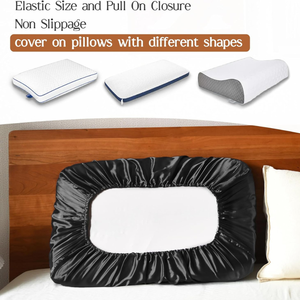 <span class=keywords><strong>Funda</strong></span> de <span class=keywords><strong>Almohada</strong></span> Personalizada QINGYAN con Logotipo, <span class=keywords><strong>Funda</strong></span> de <span class=keywords><strong>Almohada</strong></span> de Viaje con Banda Elástica, <span class=keywords><strong>Funda</strong></span> de <span class=keywords><strong>Almohada</strong></span> de Hotel <span class=keywords><strong>Antibacteriana</strong></span> y Refrescante, Negra - Product Image 2