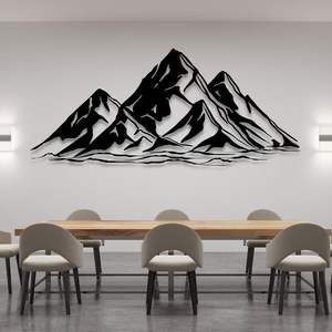 ศิลปะผนังโลหะทำมือคุณภาพพรีเมี่ยมสำหรับบ้านสำนักงานการออกแบบที่ทนทานรายละเอียดที่ซับซ้อนสำหรับการตกแต่งภายในแบบวินเทจที่แขวน - Product Image 4