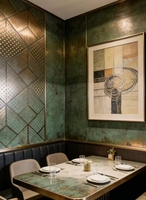 Panneaux décoratifs de plafond en laiton antique Etched030 pour les projets de restaurants et d'hôtellerie