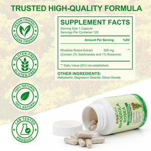 Suplemen Diet Alami <span class=keywords><strong>Rhodiola</strong></span> <span class=keywords><strong>Rosea</strong></span> Label Pribadi ArtoaLabs, Mendukung Relaksasi dan Kesehatan Imun, Kapsul <span class=keywords><strong>Rhodiola</strong></span> <span class=keywords><strong>Rosea</strong></span> - Product Image 2