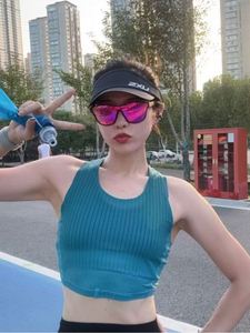 Rompi Wanita Tanpa Lengan untuk Musim Panas, Cepat Kering, Menyerap Keringat, Bahan Karet Bernapas untuk Atasan Aktif saat Lari Maraton - Product Image 4