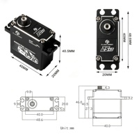 Moteur numérique M25DHW 25KG à couple élevé, étanche, à engrenages métalliques, 180°, économique °   Servomoteur numérique RC pour voiture RC Crawler Buggy 1/10