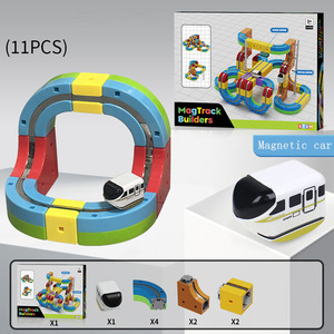Set de Construcción de <span class=keywords><strong>Tren</strong></span> Antigravedad |   Juguete Educativo STEM para Hacerlo Tú Mismo |   Bloques de Construcción Creativos para Niños, Plástico ABS, Edades 4-6 - Product Image 5