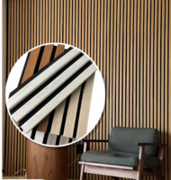 Panneau mural acoustique en bois MDF 3D avec marquage CE, écologique, insonorisant, décoration intérieure, panneau mural acoustique