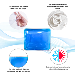 Commercio all'ingrosso riutilizzabile Pack di ghiaccio caldo freddo forma di rettangolo Gel flessibile per la terapia lesioni congelatore Pack di ghiaccio - Product Image 3