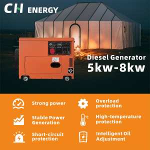 גנרטור דיזל שקט במיוחד CH 50/60 הרץ עבור גנרטורים דיזל 3 קילוואט, 5 קילוואט, 8 קילוואט, 10 קילוואט, גנרטורים חשמליים 5 קילוואט לבית - Product Image 2