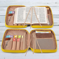 Étui de transport portable pour Bible en coton personnalisable, sac d'église avec fermeture à glissière, couverture de livre pour étudiants, sac de rangement