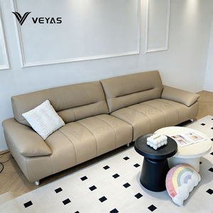 Sofá Reclinable Eléctrico de Cuero Genuino Moderno, con Respaldo y Reposapiés Ajustables, Control Remoto, Cómodo - Product Image 2