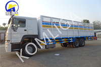 Camion de cargaison du camion 6*4 de Shacman 30 tonnes transportent le camion de cargaison de conteneur de panneau de mur latéral résistant de capacité de chargement de bétail