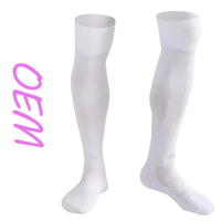 Chaussettes de compression équestres en maille respirante pour jeunes, anti-odeurs, logo personnalisé Gentleman Knight, printemps, hauteur genou, pour le football en plein air