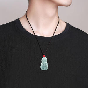 Colgante de Jadeíta Natural, Pequeño Buda Avalokiteshvara, UNISEX, Regalo Budista con Certificado de Tasación GY75/FG75 - Product Image 4