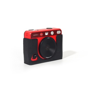Funda de cuero genuino para cámara <span class=keywords><strong>Leica</strong></span> Sofort 2, funda protectora para almacenamiento de fotos instantáneas, bolsa para cámara digital, accesorio de viaje para instax - Product Image 3