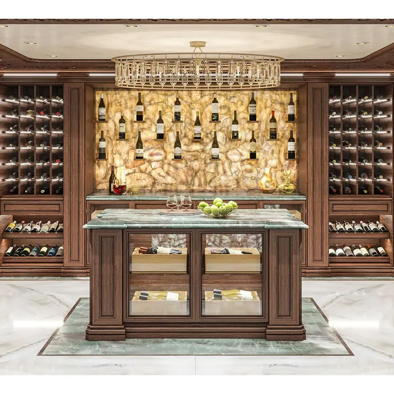 Hôtel restaurant cuisine armoires à vin de luxe verre vitrine à vin bar à vin stockage couleur présentoir meubles de cave