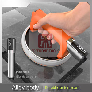 Alat Pengangkat Ubin Listrik SPEEDONE dengan Gagang Aluminium, Layar Digital, Daya Hisap 220KG untuk Mengangkat Kaca, Keramik, dan Marmer - Product Image 4