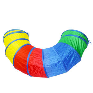 어린이 놀이 터널 텐트, 통기성 좋은 메쉬 소재의 실내외용 팝업 크롤 터널 장난감, 아기 또는 반려동물용 - Product Image 6