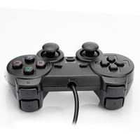 Manette de jeu pour PS2 avec moteur de vibration, bouton Turbo, gyroscope six axes - Filaire pour PS2/PC