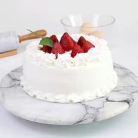 Plateau tournant pour décoration de gâteau, plaque en marbre suan, plateau tournant, support à gâteau rond