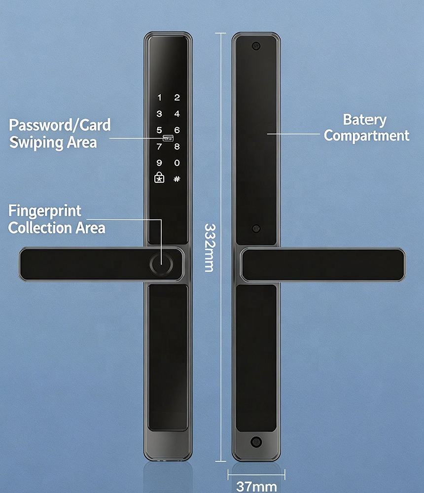 Single fingerprint  Tuya WiFi --black