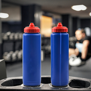 Bouteille d'eau pliable sans BPA avec logo personnalisé, tasse compressible de qualité alimentaire, <span class=keywords><strong>pour</strong></span> vélo, sports actifs, cyclisme - Product Image 1