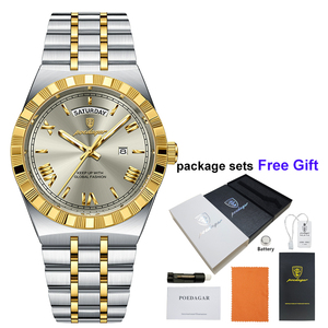 Relojes de Pulsera de Lujo para Hombre Poedagar, Modelos en Oferta, Relojes de Cuarzo Originales Resistentes al Agua para Hombre, <span class=keywords><strong>Reloj</strong></span> Para Hombre, Montre Homme - Product Image 4