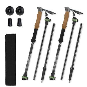 Bastones de Trekking G23 1 de Aleación de Aluminio, Telescópicos, Plegables, para Senderismo, Esquí y Caminata, Antideslizantes, Ligeros, 260g - Product Image 2