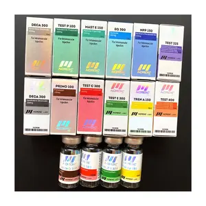 Etichetta della scatola della fiala 15-etichetta steroide di spedizione molto sicura confezione di fiale da 10ml etichette stampate per l'iniezione di edifici muscolari