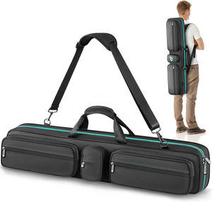Muestra Gratis de Bolsa para Taco de Billar, Bolsa Portátil para Taco de Billar con Múltiples Bolsillos para 4 Culatas y 5 Flechas, Bolsa de Transporte para Taco de Billar - Product Image 1