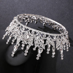 Couronne de diadème de <span class=keywords><strong>mariage</strong></span> ZG-253 pour femmes et filles bandeau de diadème de reconstitution historique - Product Image 5