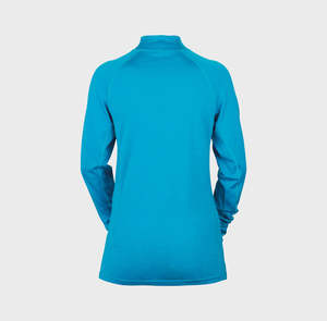 Couche de base haut à demi-fermeture éclair <span class=keywords><strong>sous</strong></span>-vêtement léger à séchage rapide pour femmes et hommes et garçons 100% laine mérinos - Product Image 2