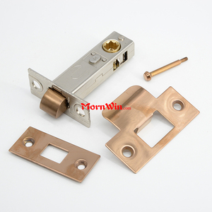 Chiavistello da bagno con chiusura a chiusura per porta in oro rosa da 60mm - Product Image 4