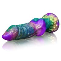 Dildo anal géant de 9,1 pouces en silicone, motif loup, animal, extraterrestre, fantaisie, dragon, monstre, épais, avec grand nœud et ventouse puissante