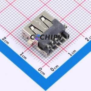 LXUA0430-02505 USB Connector SMD Connector ( Connector Type: Type-A )( Protocol Standard: USB 2.0 )( Gender: Female ) - Product Image 2