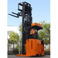 Robot Forklift AGV Gudang China Lorong Sempit 1 Ton Navigasi Laser Tanpa Awak Forklift 3 Arah