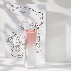 Jarrón de Cerámica Moderno Minimalista con Degradado para Flores Secas, Decoración para el Hogar, Adorno para la Entrada, Arreglo Floral para la Sala de Estar - Product Image 4